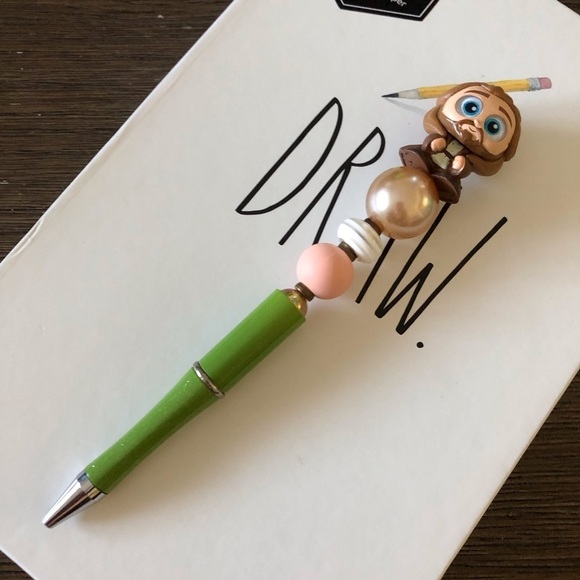 Disney Doorables: Star Wars: Qui-Gon Jinn handmade beaded pen - Picture 2 of 3